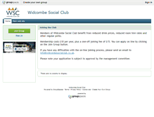 Tablet Screenshot of events.widcombesocialclub.co.uk